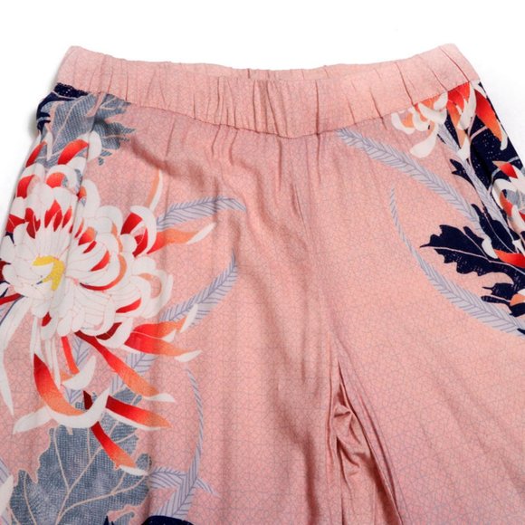 Adrienne Vittadini Wideleg Floral Pants, Size smal - Picture 3 of 4